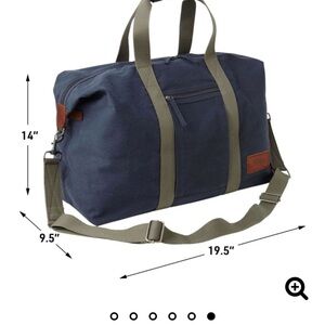 L.L. Bean Mustard Yellow Field Canvas Duffle